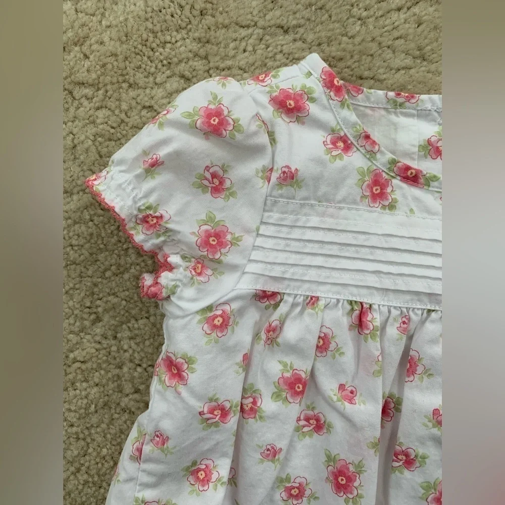 Janie and Jack Size 3-6 Months Floral Bubble Romper
